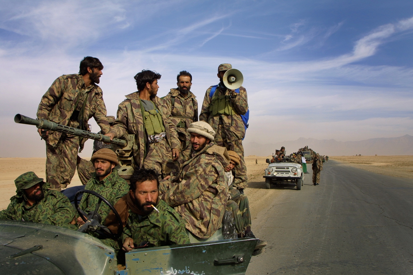 Onward to Kabul - After breaking through the front lines, Northern Alliance...