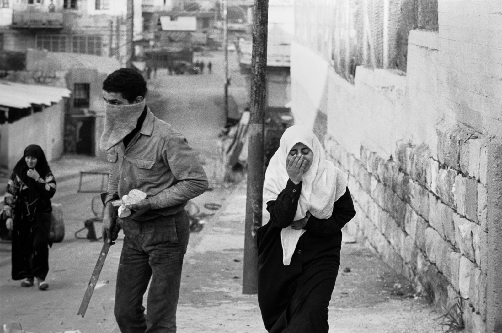 Forgotten Wars - A Palestinian woman upset by the death of Ragheb Abu...
