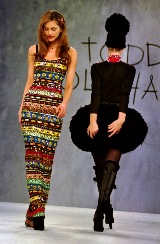 Runway Madness - Models learn early on to walk with their shoulders thrown...
