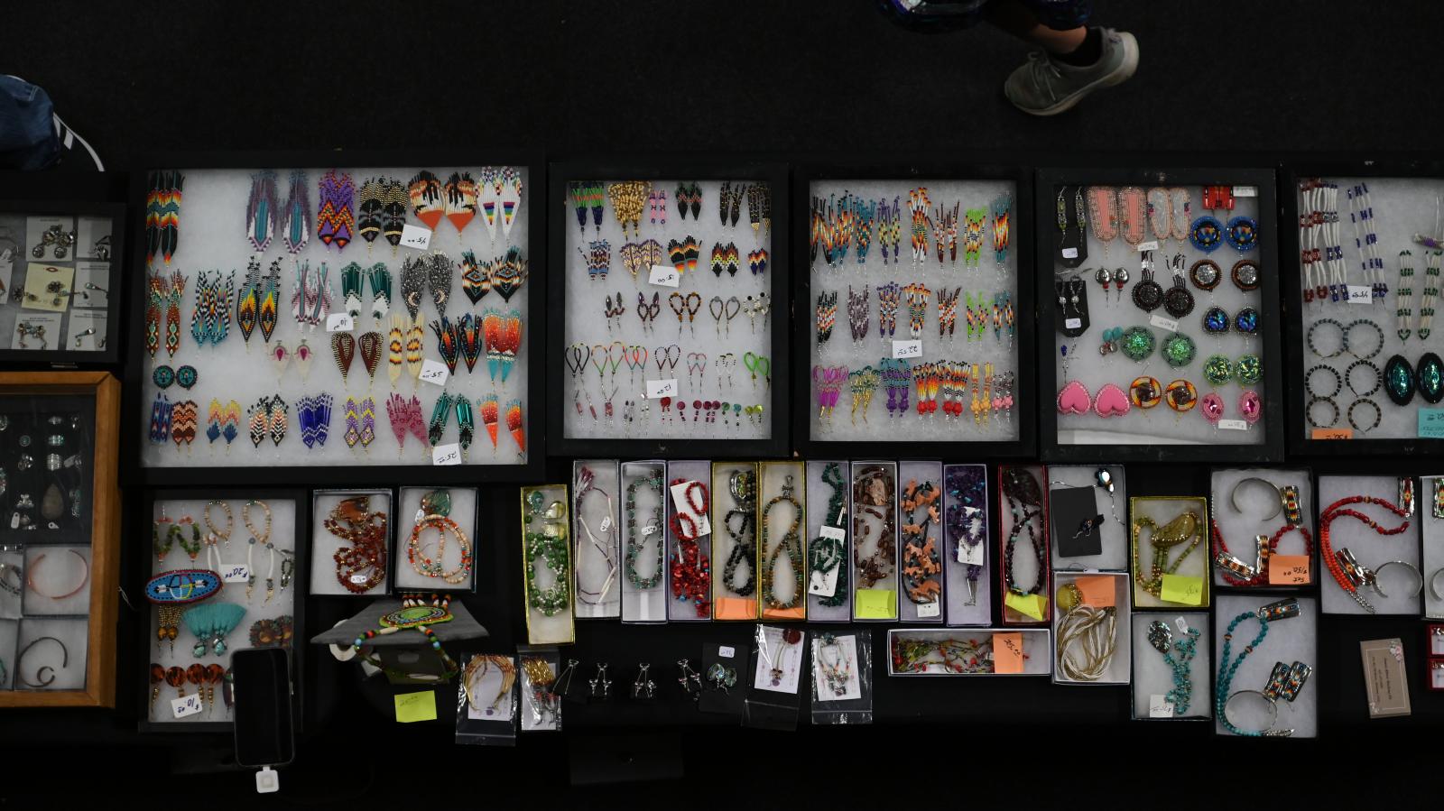 photo story - Traditional jewelry is displayed on a table on Saturday,...