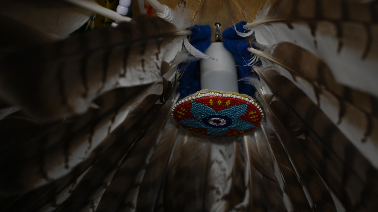 photo story - A feather bustle is displayed on Saturday, March 15,...