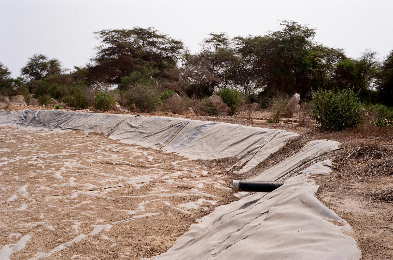 Drought -  A dust-filled reservoir in Tucume reflects the region&#39;s water scarcity, with...