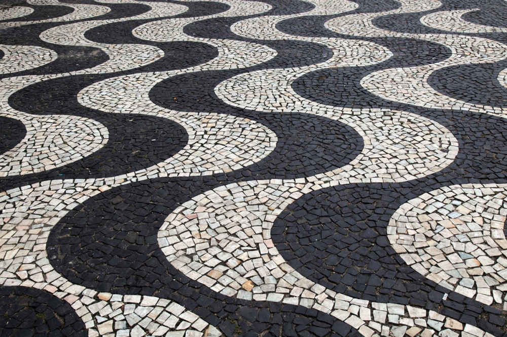   Copacabana Sidewalk Project by: Roberto Burle Marx Rio de Janeiro - Brazil  