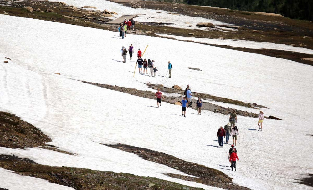  Ice walking is one the highlights to many tourists exploring the Glacier National park in Montana. 