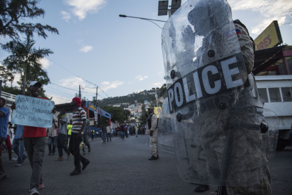 Four years of protest against a Haitian president