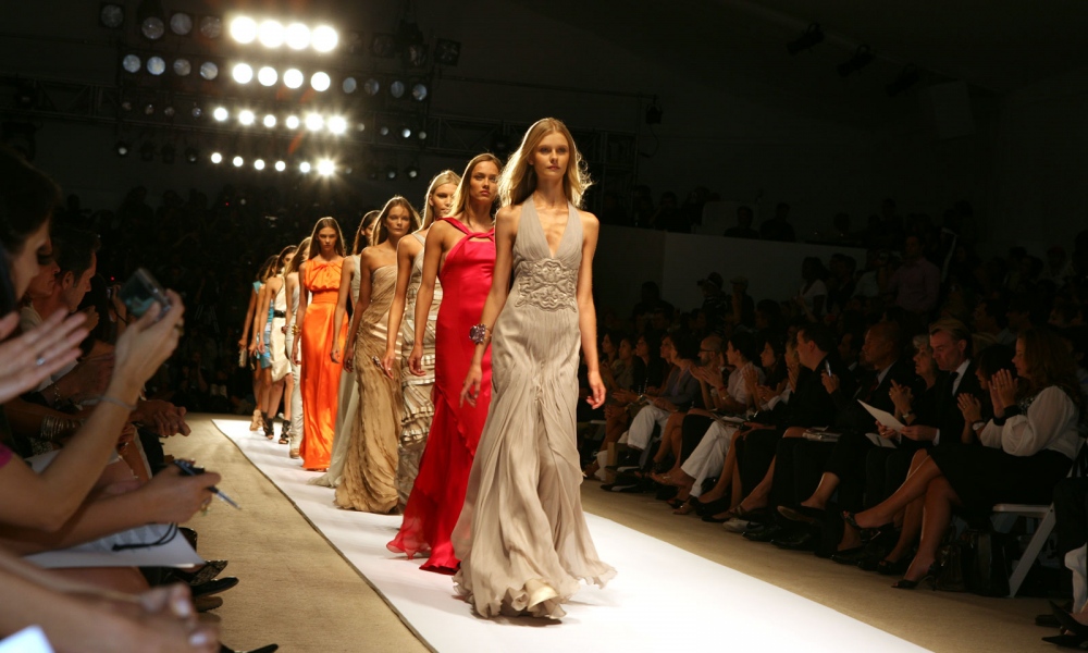 Photojournalism -   Models walk the runway during New York Fashion at the...