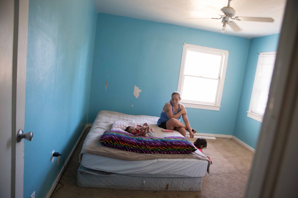  Cella Mendoza, 36, lives in a house that hasn't had running water since the property's...