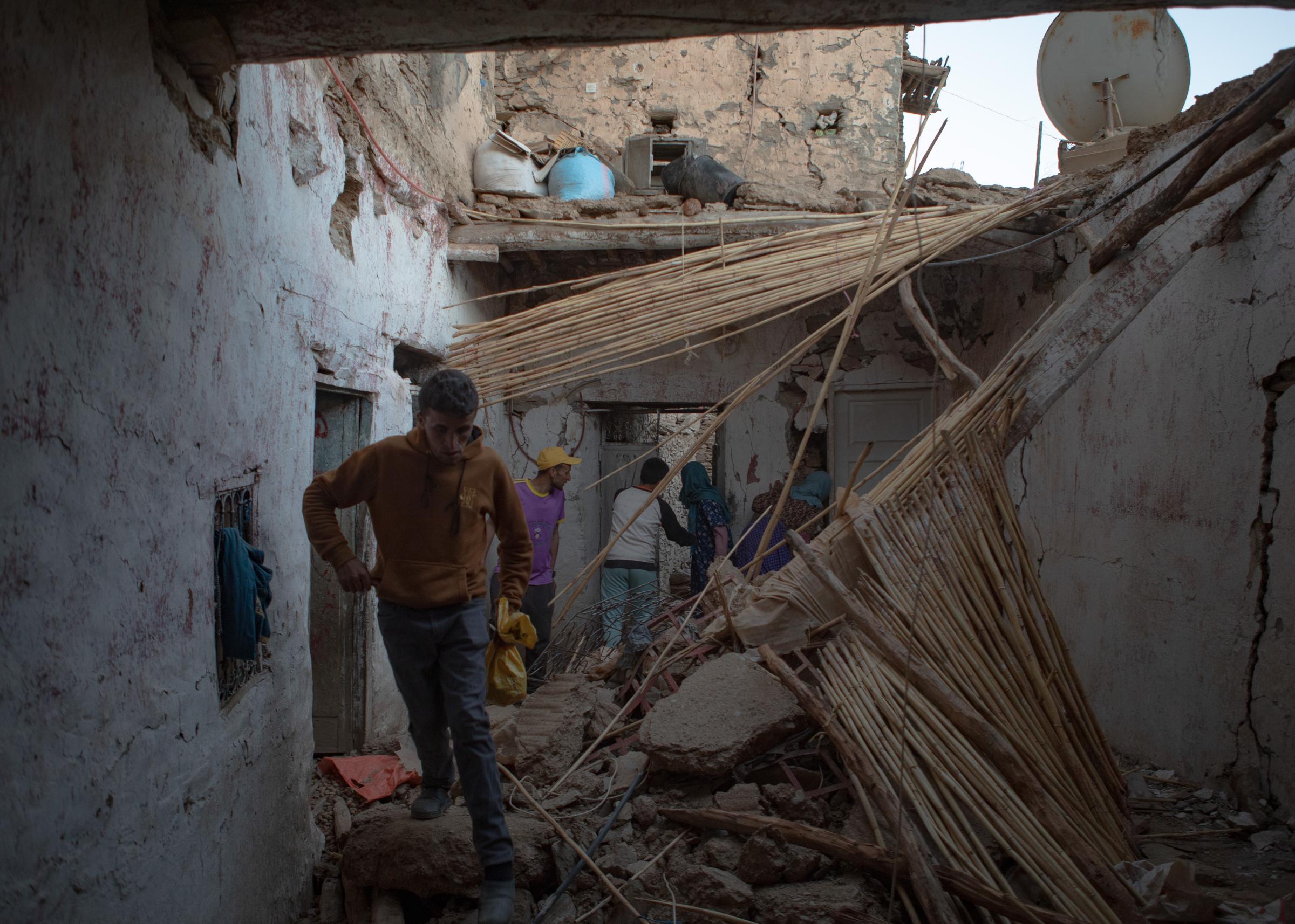 Standstill. The aftermath of the earthquake in Morocco - 