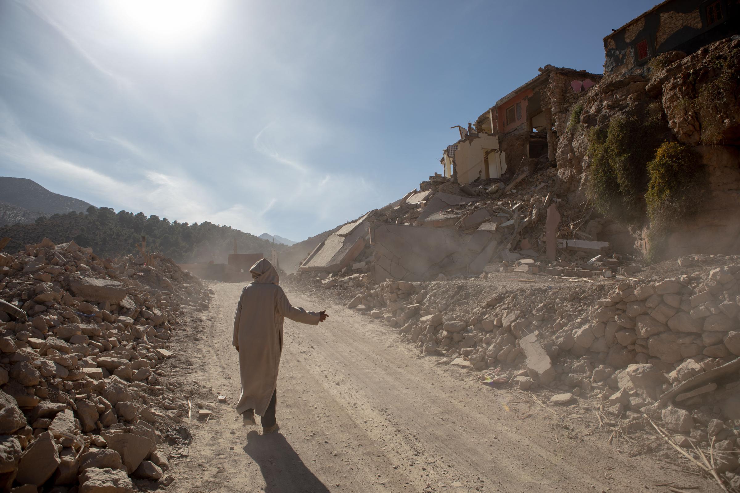 Standstill. The aftermath of the earthquake in Morocco - 