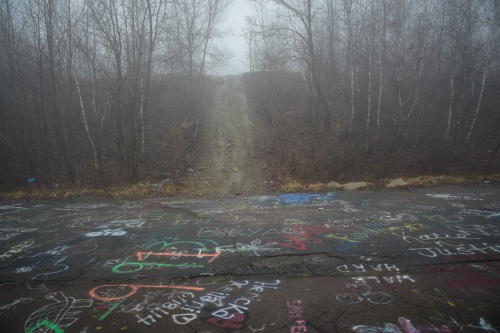 Forever on Fire: Centralia - Route 61, which led into Centralia, was covered by...