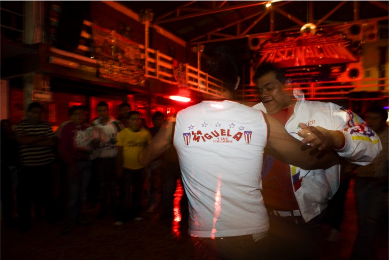 Sonidero Culture - La Miguela y sus edecanes, a famous dancing club, at...