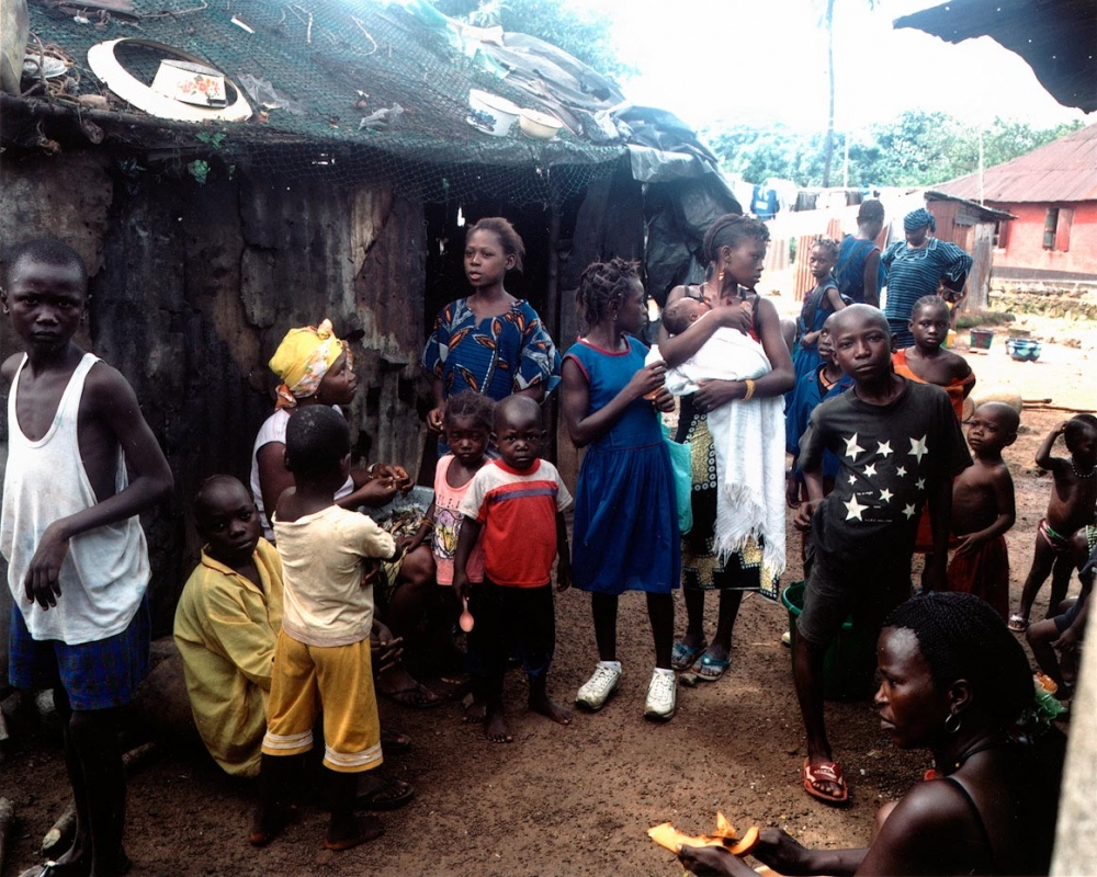 Sierra Leone -                 Goderich Village after school Freetown,...