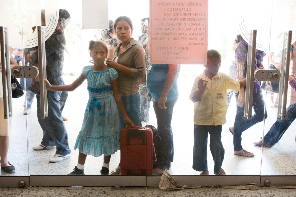 Medical Missions - Waiting in line Santa Marta, Colombia, 2010   For Healing...
