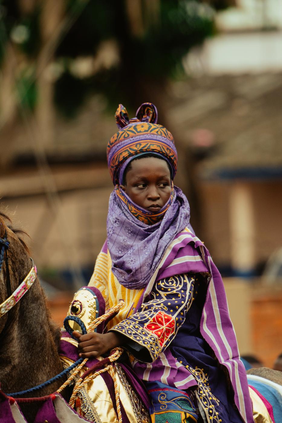 Young Riders in Regal Attires