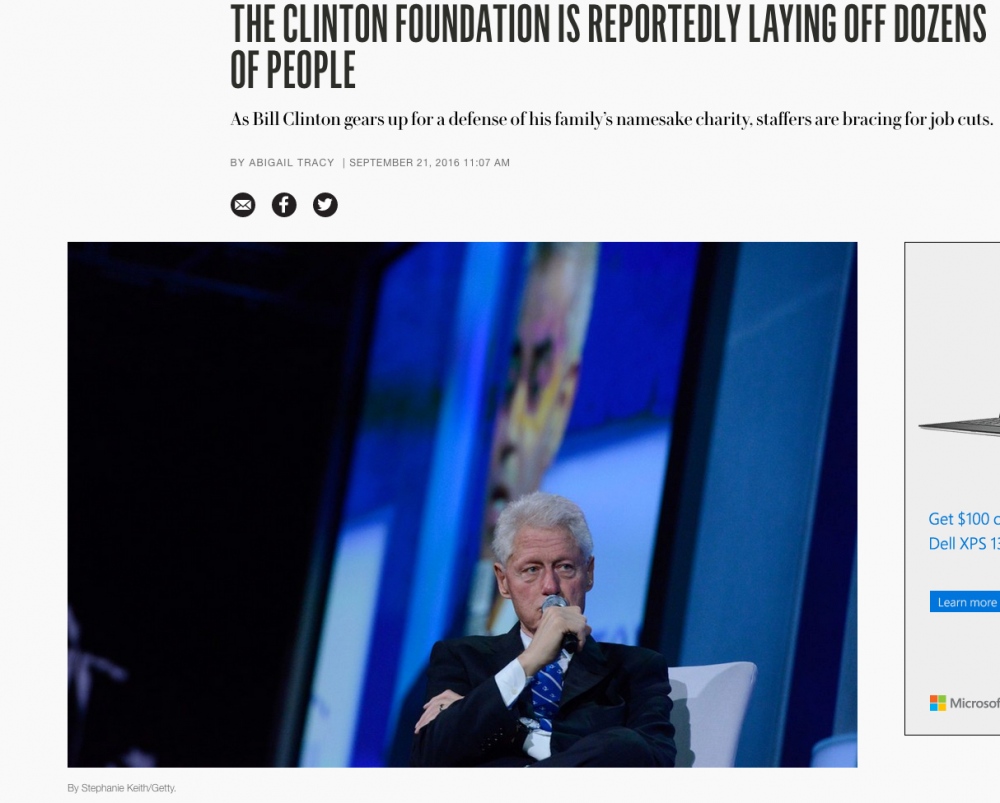 Vanity Fair: The Clinton Foundation