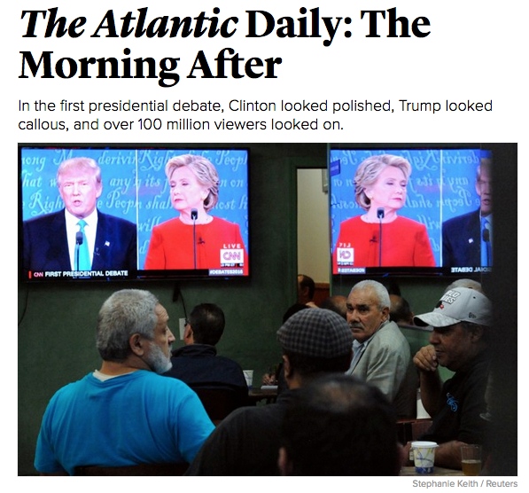The Atlantic: watching the debate