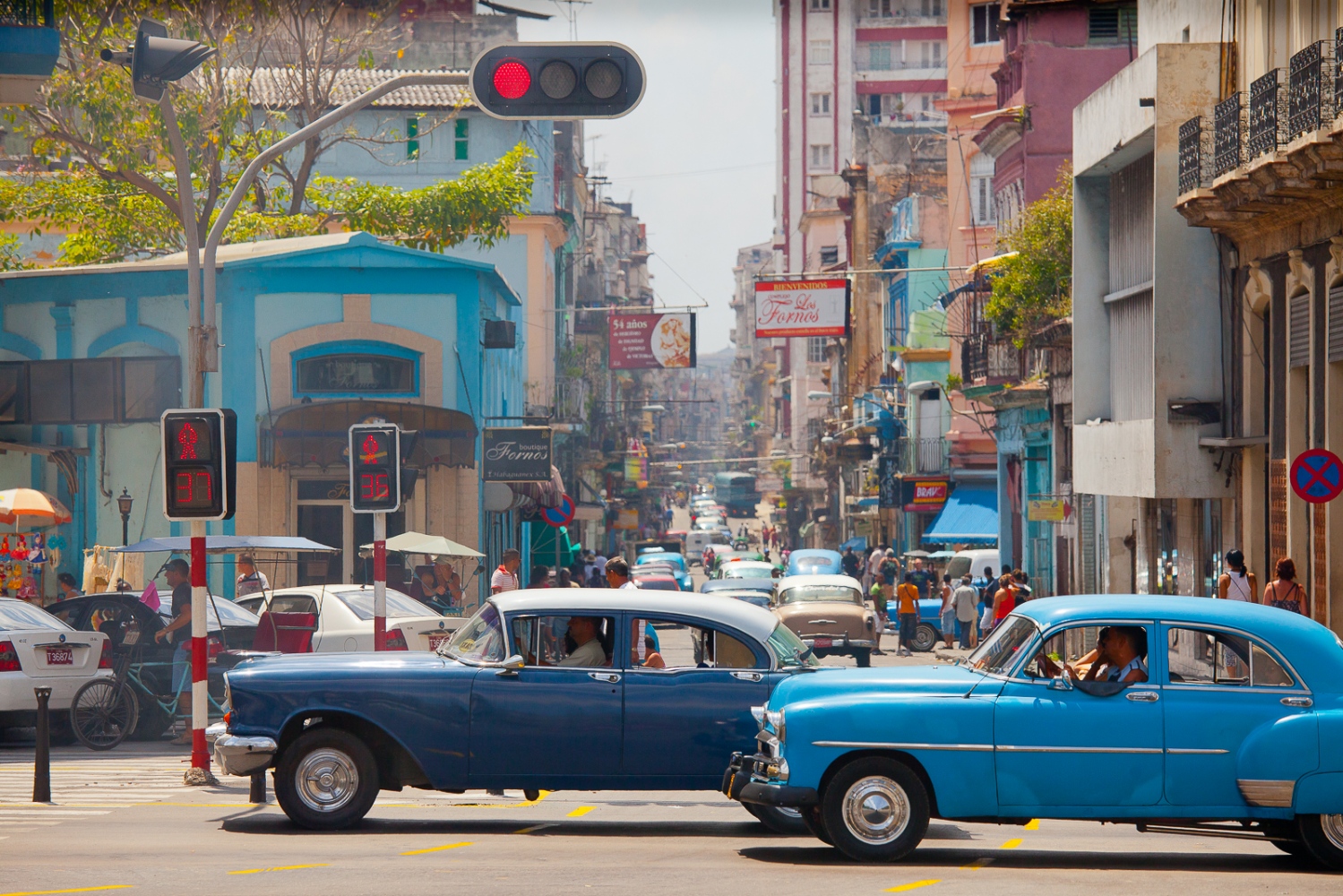 1950s era vehicles are ubiquitous on Cuban streets. Most are cannabilized with parts from many...