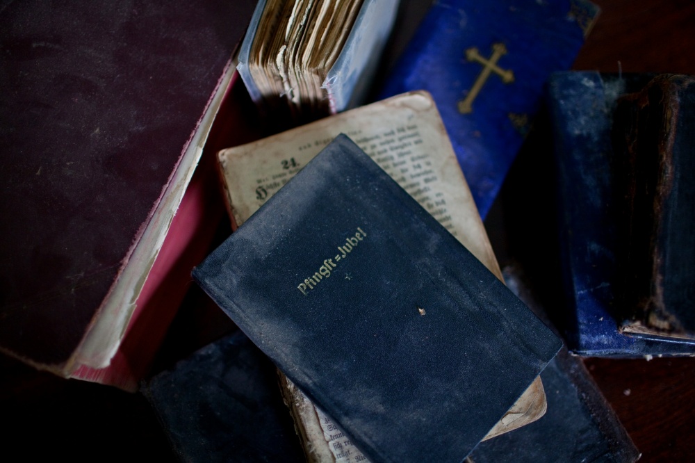 Komi-Land - Old Russian German bibles still remain at the Lutheran...