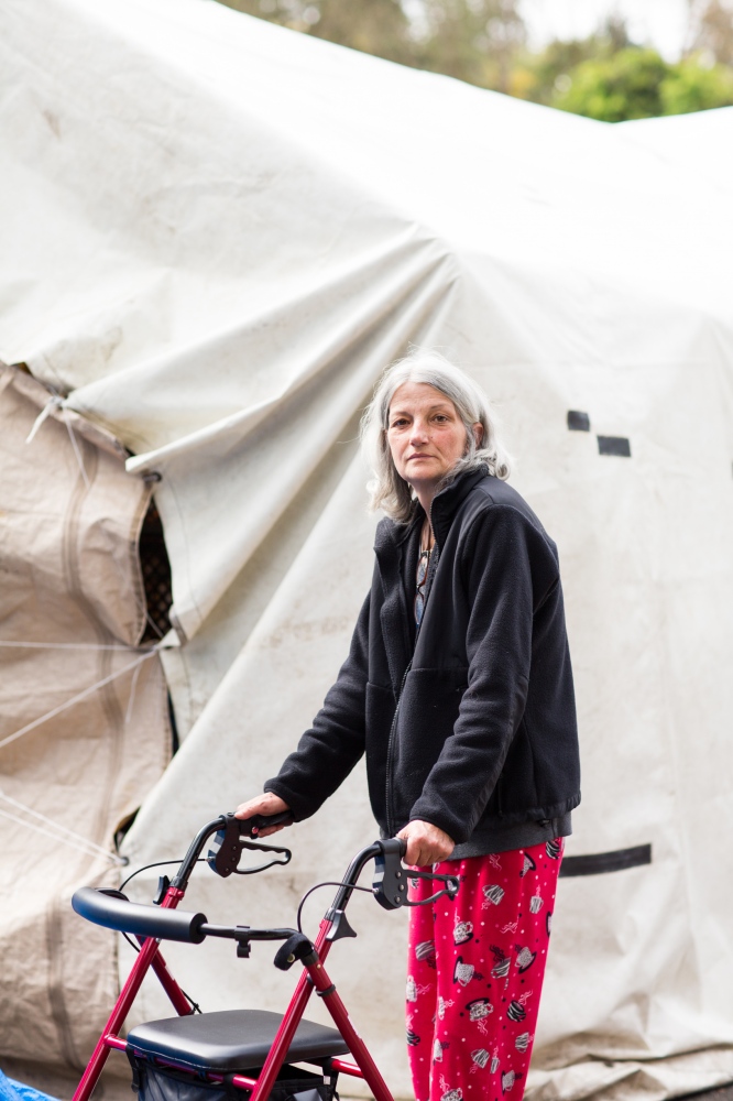 Homeless Voters - Roxy Garske, 58, Tent City 3, Seattle, Washington