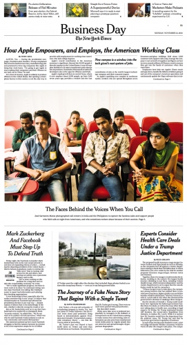 FEATURES -  The  New York Times   21/11/2016 