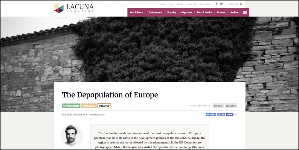 Center of Human Rights of Warwick features my work on rural depopulation: