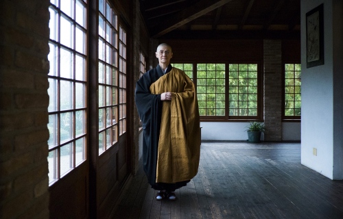 PORTRAITS - Buddist italian monk, Io Donna, Italy