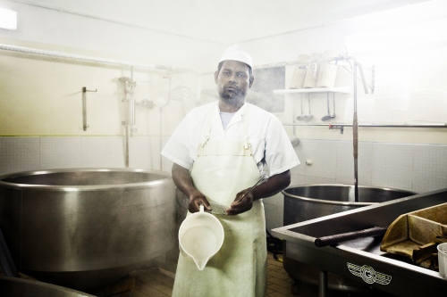 Cheese maker, Sicily 2012