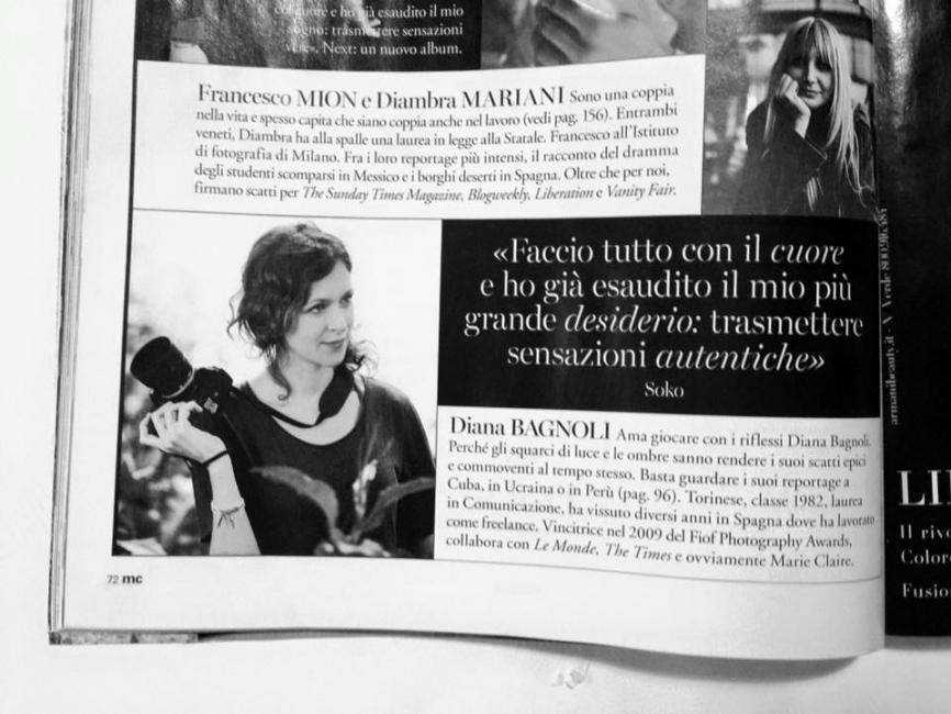 NEWS - Marie Claire Italy, December, 2016