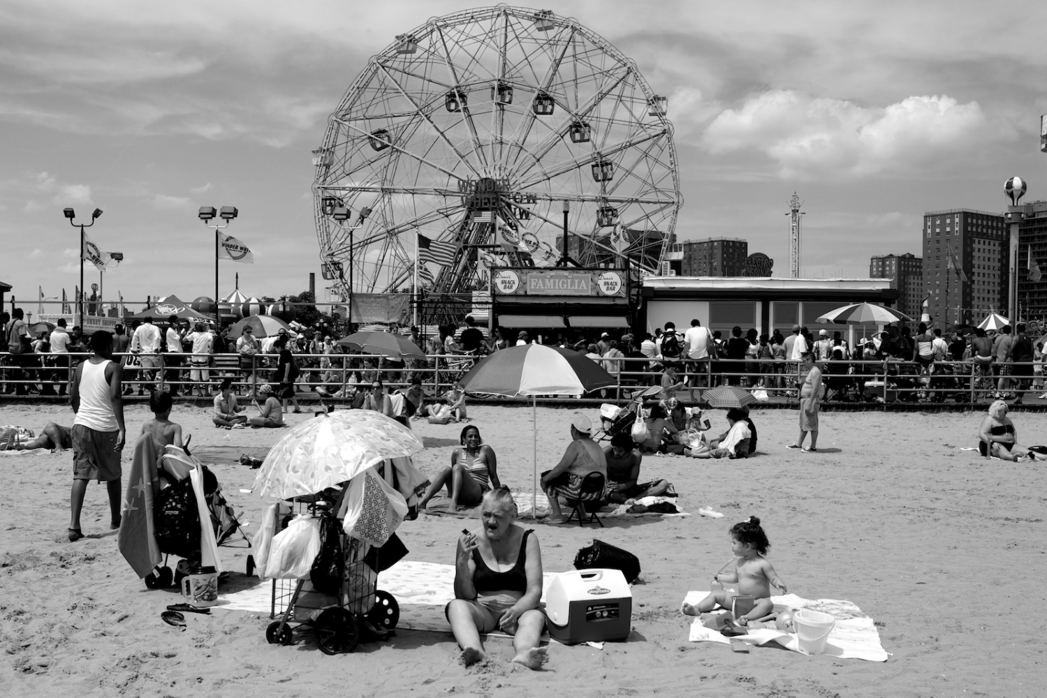 Coney Island, Revisited -  Smoking Granny. Coney Island, NY, Summer 2011 