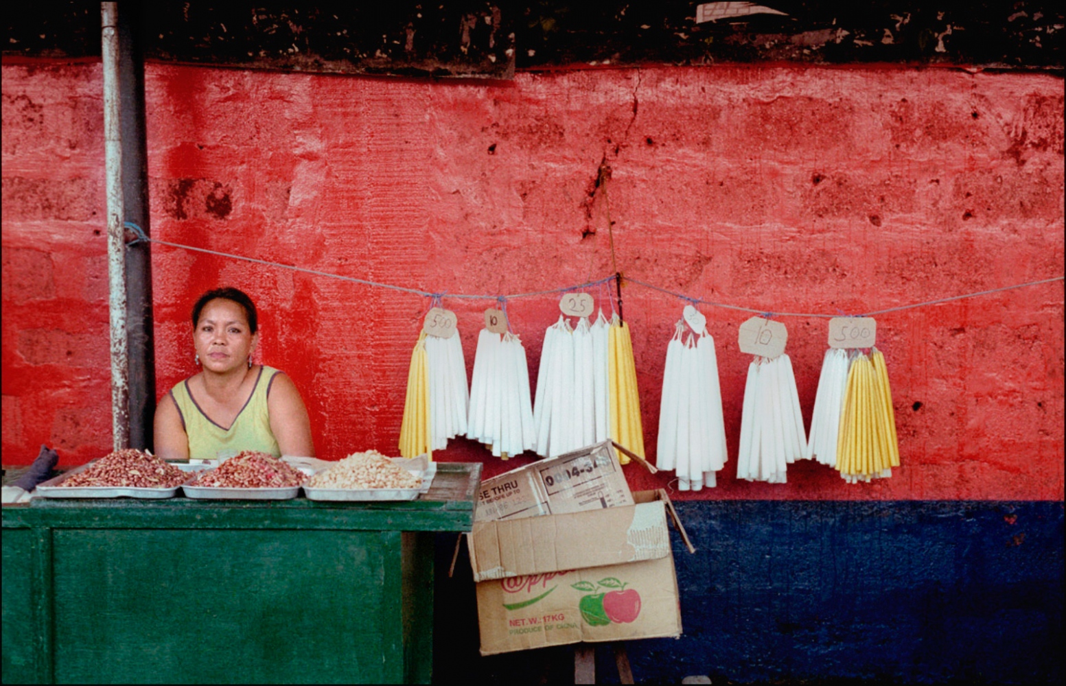 Philippines, Cemeteries -                  Woman Selling Candles, American...