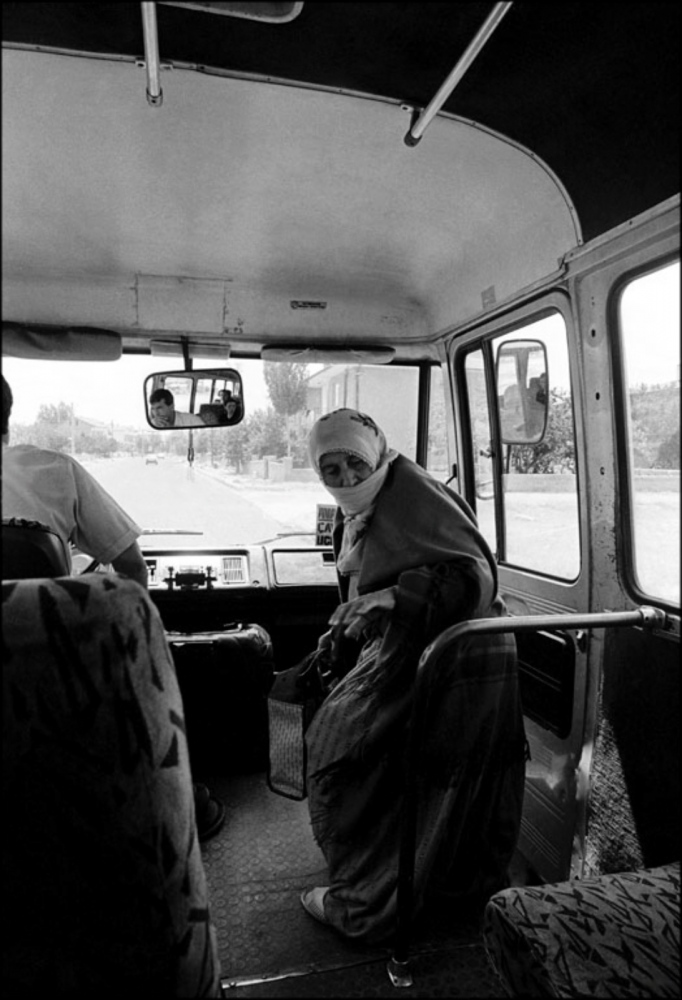 Turkey -  Woman Getting on Bus, Turkey, Summer 1997 