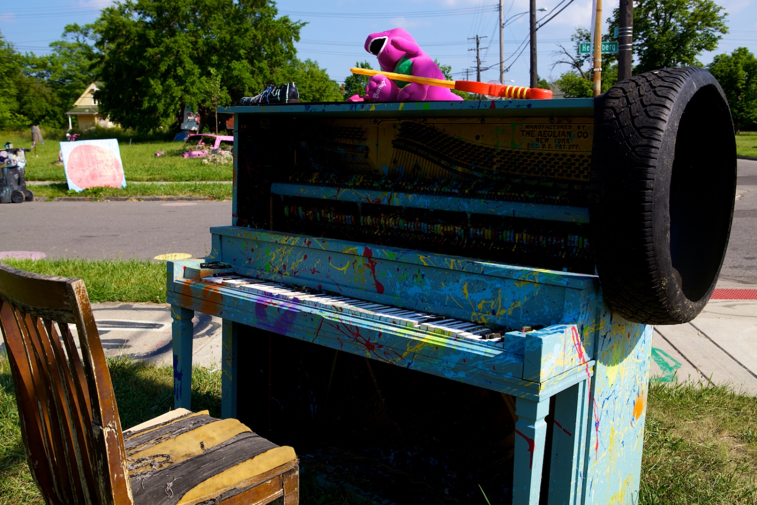 Heidelberg Project -  Piano. Detroit, Michigan, June 2011 