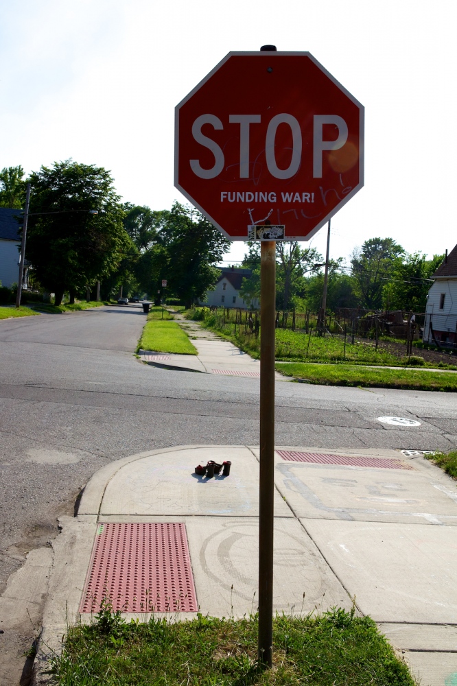 Heidelberg Project -   Stop Funding War. Detroit, Michigan, June 2011 