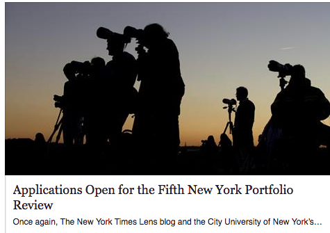 NY Times Lens Blog Portfolio Review