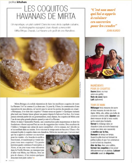 "Les Coquitos Havanais de Mirta" for Polka Magazine. 