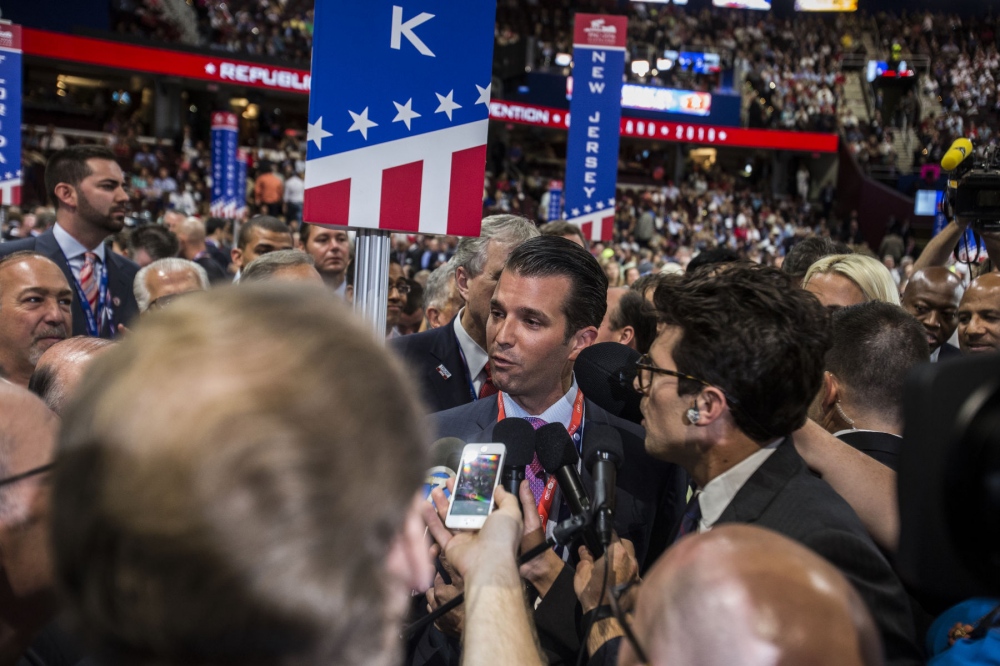Image from The 2016 Republican National Convention - Donald Trump Jr. cast New York City's vote for Donald...