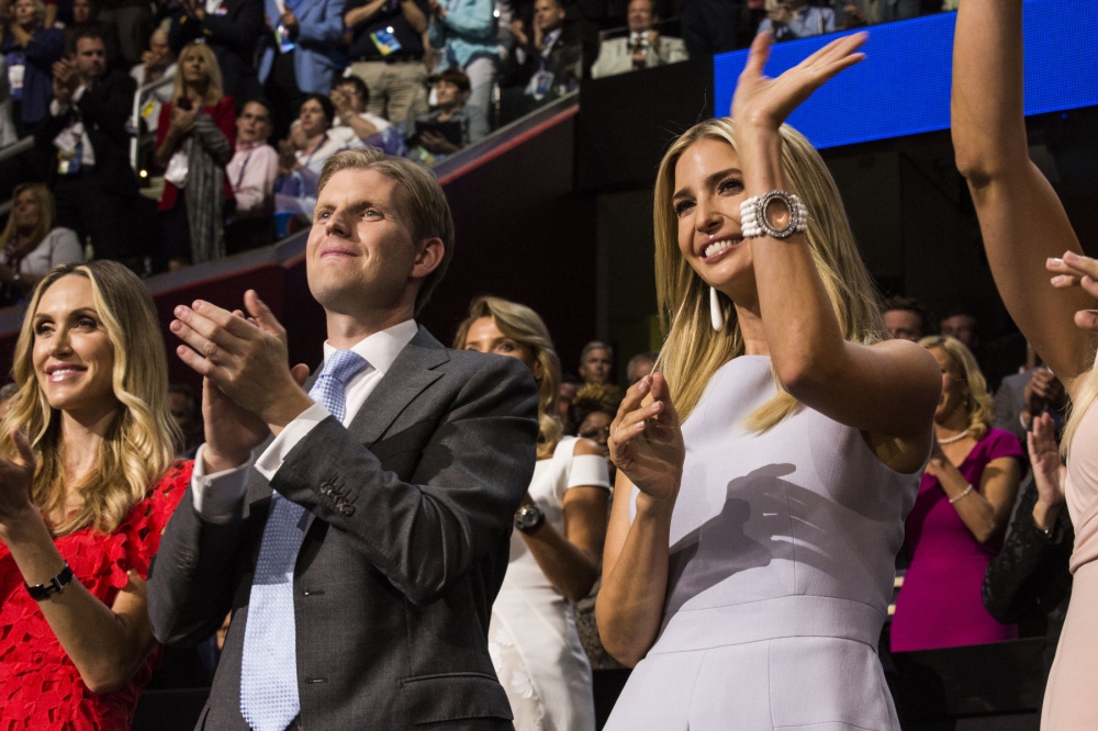 Image from The 2016 Republican National Convention - Donald Trump's two children, son Eric Trump and...