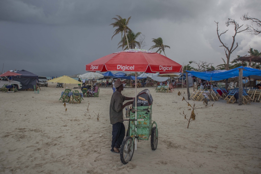 A vendor on one of the beaches i_ayes. Tuesday, February 28, 2017