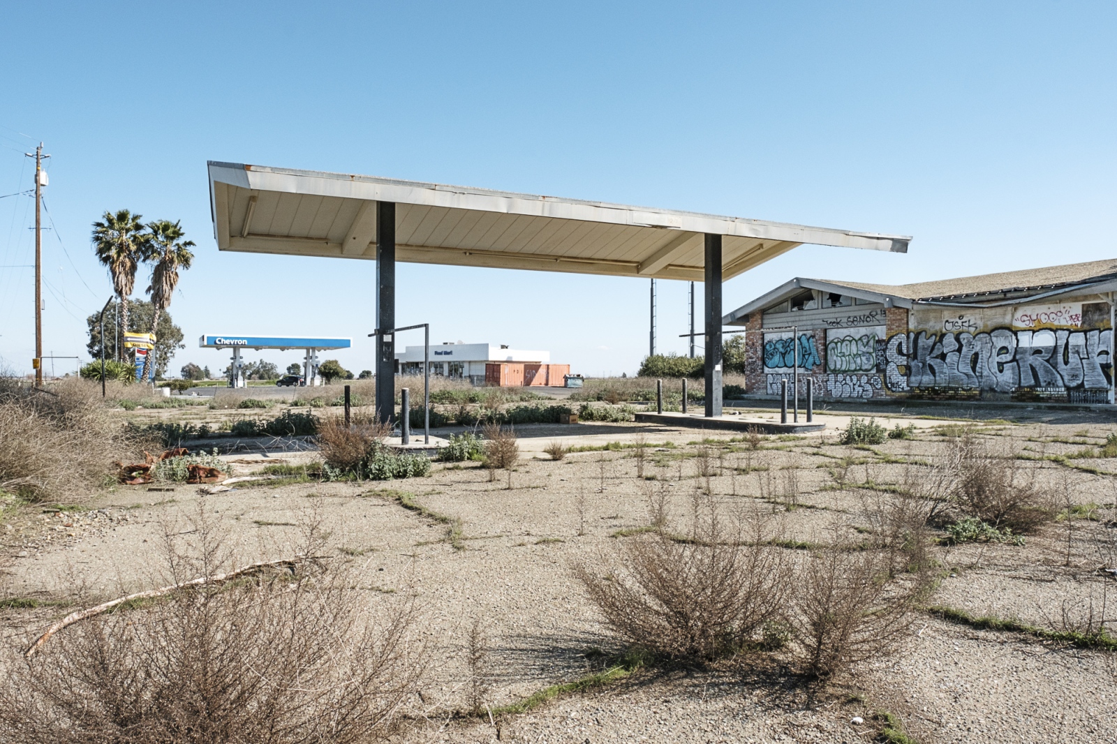 Landscapes - Abandoned Gas Station, Gustine, CA