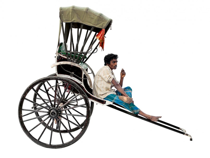 Artists of India: Ayanangshu: Rickshaw puller 1,2,3,4,5.