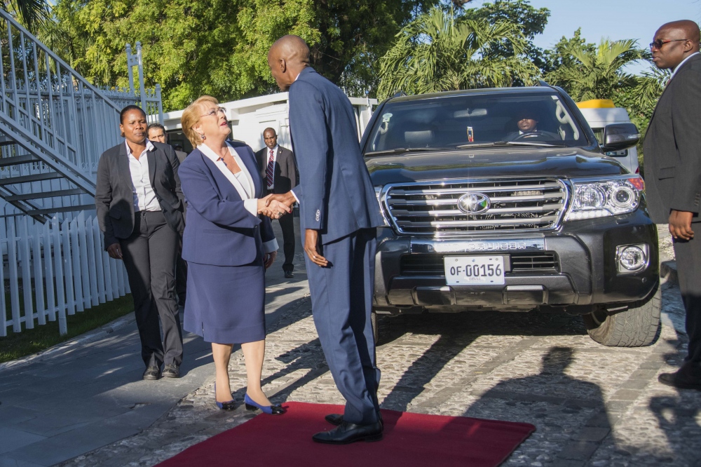Michelle Bachelet Visite Haiti