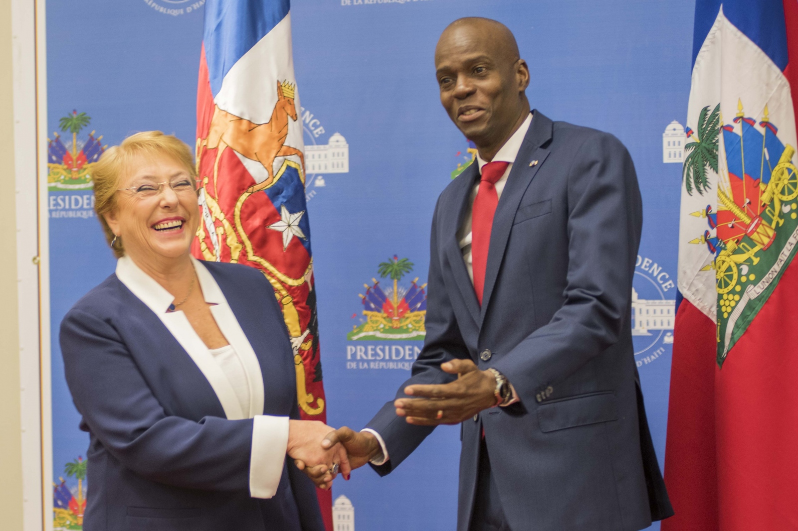 Michelle Bachelet Visite Haiti - ...