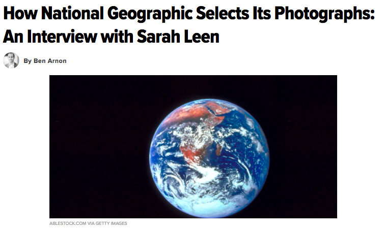 Thumbnail of How National Geographic Selects Its Photographs: An Interview with Sarah Leen