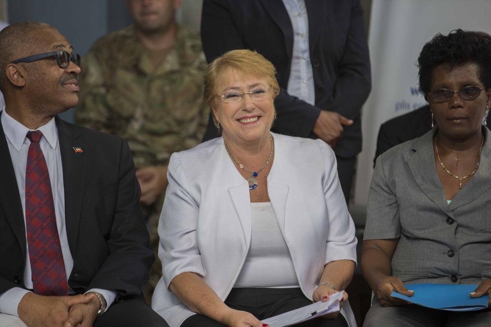 Image from Chile's President visits Haiti - ...