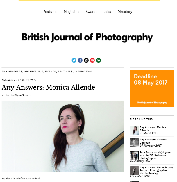 Interview: Any Answers: Monica Allende