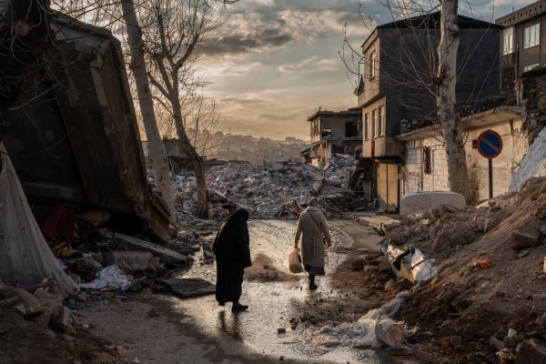Image from Selected Works - Women walks on the streets of the collapsed 13-storey...