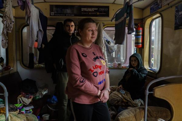 Life Underground in Bomb-Shattered Kharkiv