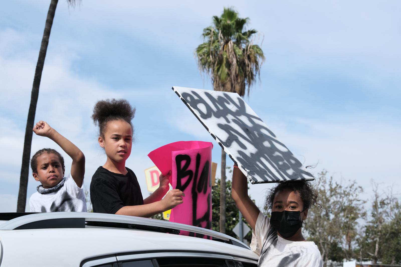 Children Protesting George Floyd Death