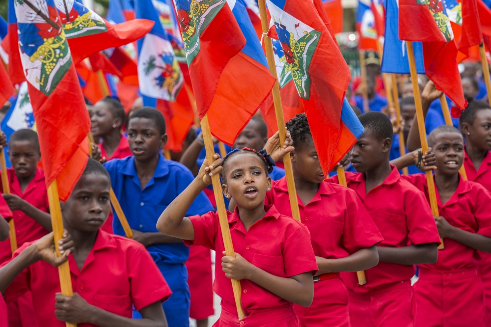 Haiti flag Day by Jeanty Junior Augustin