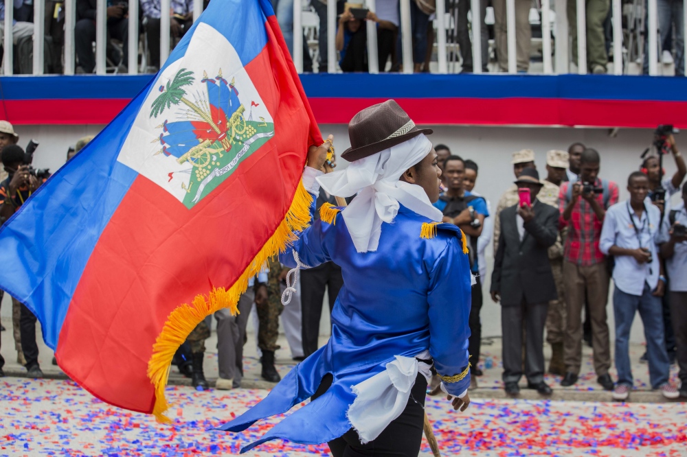 Haiti flag Day by Jeanty Junior Augustin